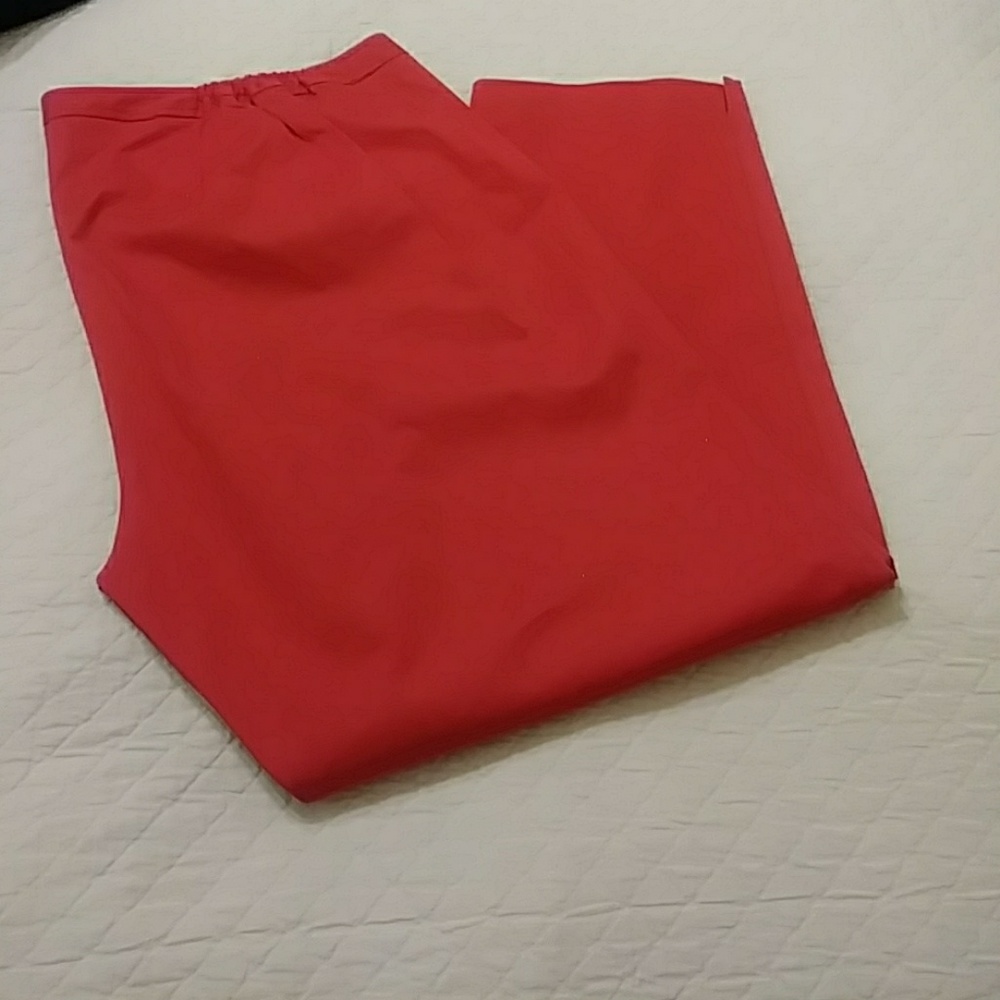 Talbots red woman slacks as 20W.